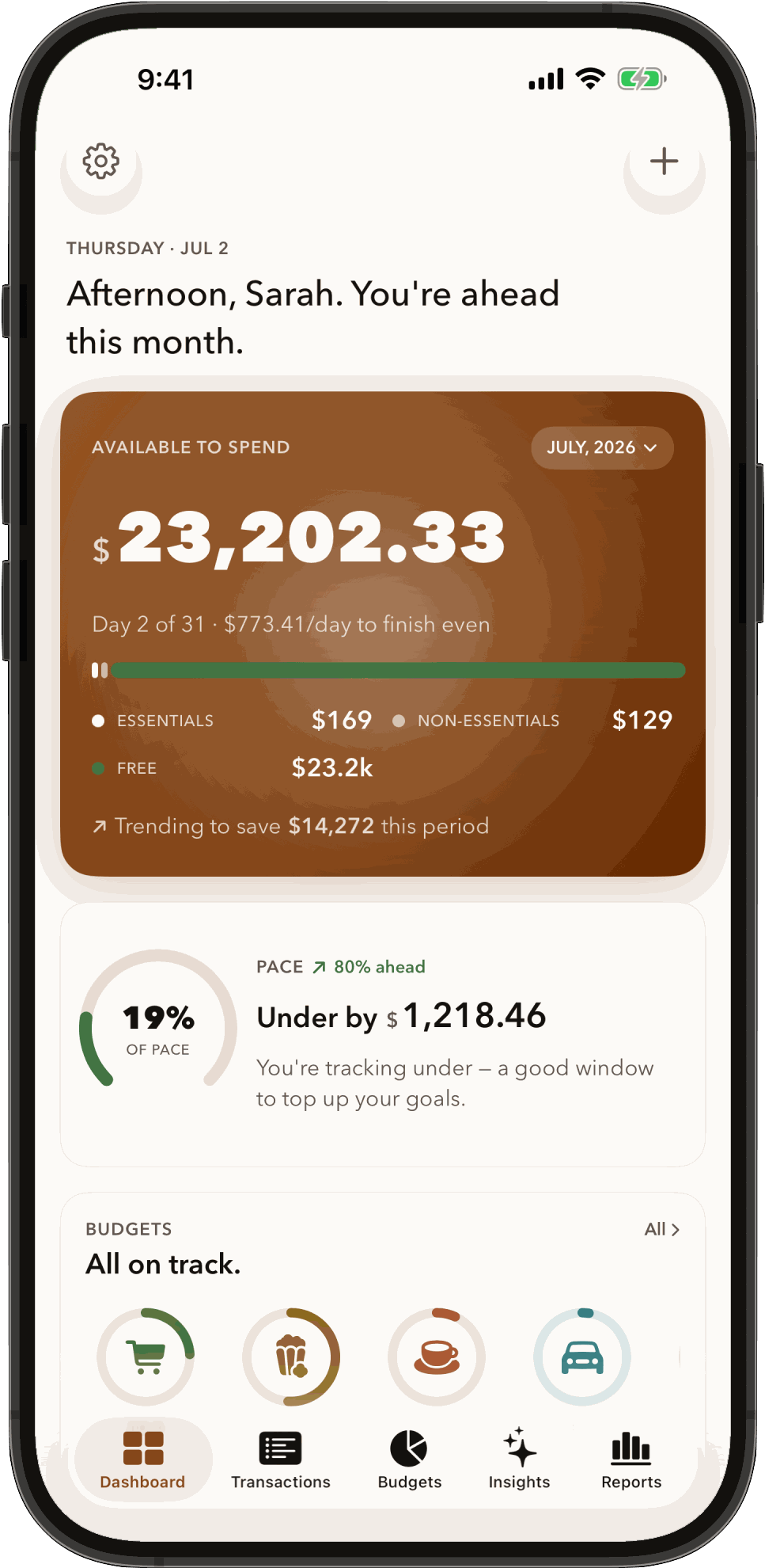 The Smart Budget on iPhone
